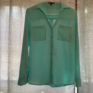 Express blue blouse